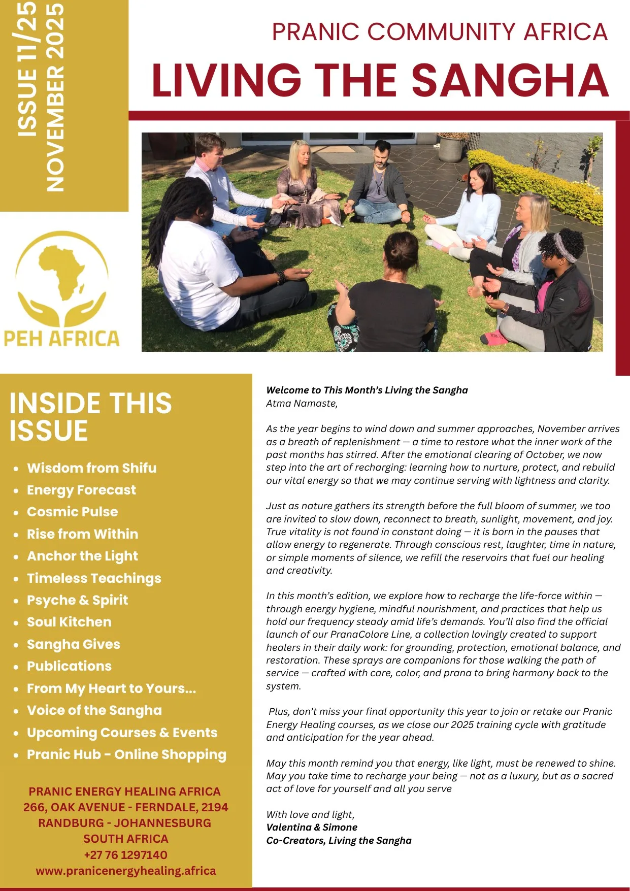 November 2025 publication cover